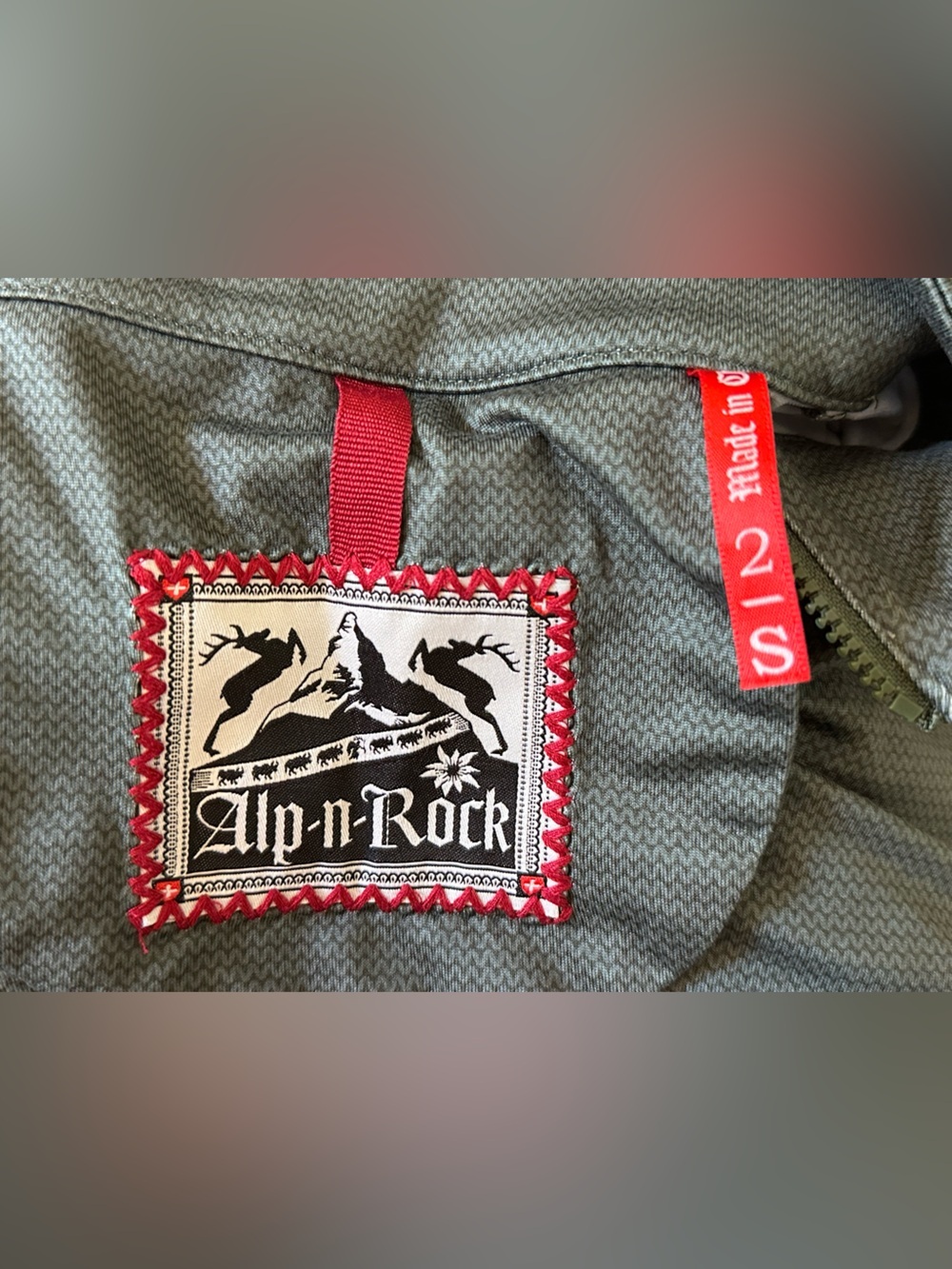 Alp N Rock Small Fair Isle Reindeer Quarter Zip Ski Top Après Ski Nordic - Picture 3 of 6